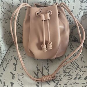 Zara Tan Crossbody Bucket Bag